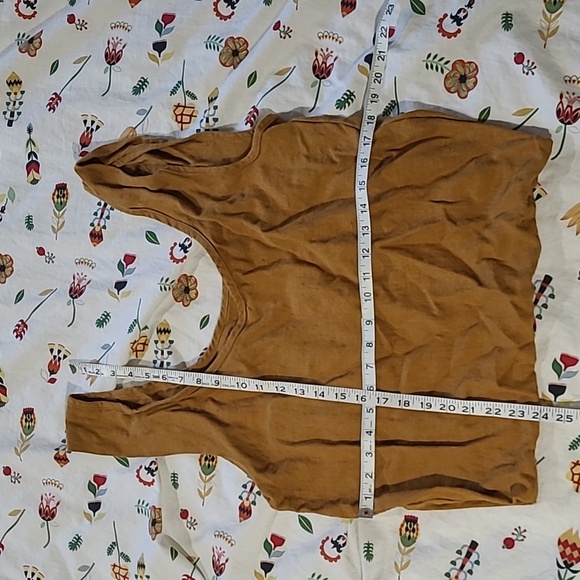 La Petite Alice linen tote bag ochre brown - Picture 3 of 4